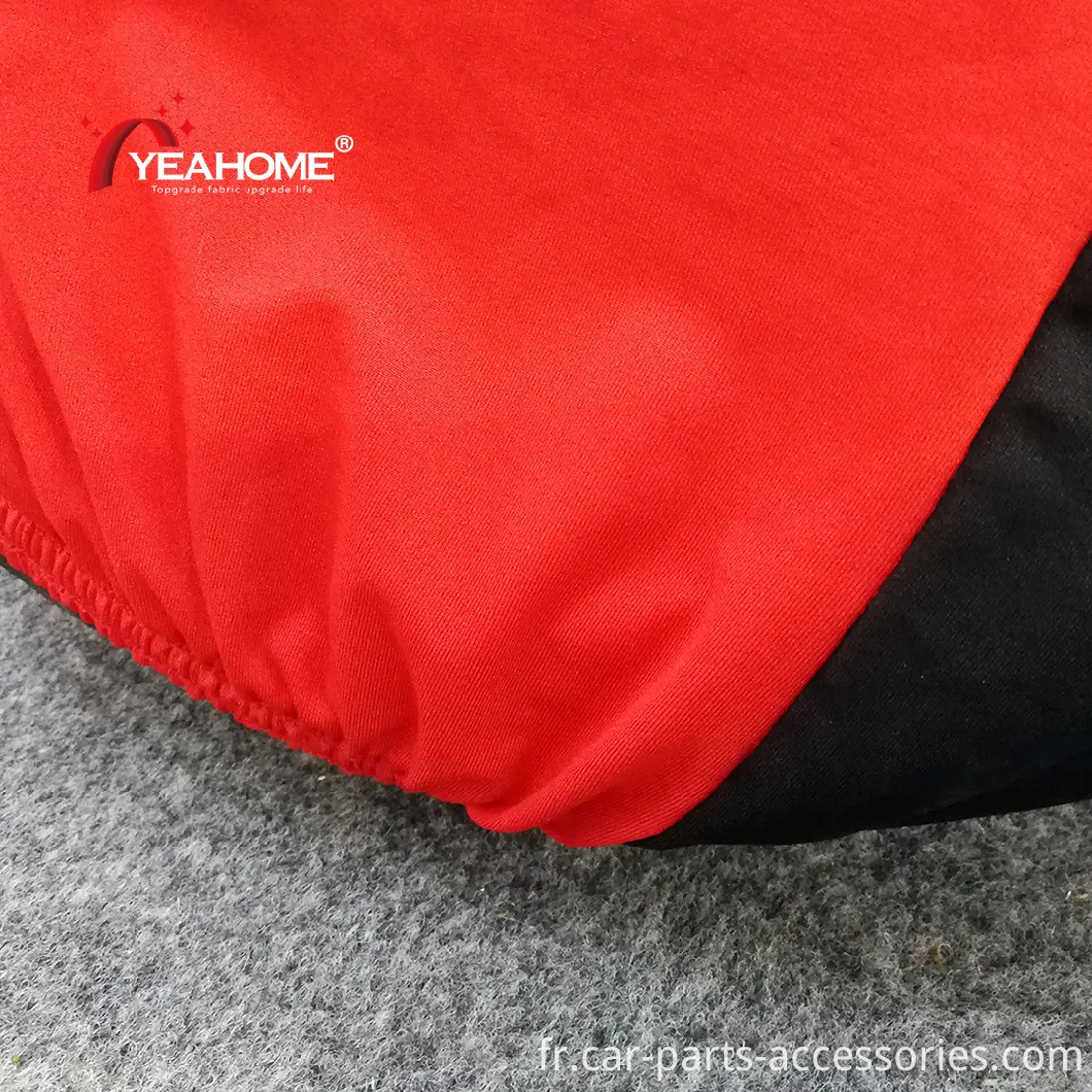 Housse de moto intérieure rouge noire super douce Housse de moto anti-poussière